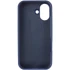 Чохол Silicone Case з закритим низом на Apple iPhone 16 Plus – Синій / Deep navy. Фото 5 з 10