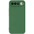 Цветной силиконовый чехол GETMAN с закрытой камерой на Realme 16 5G – Зеленый / Dark green. Фото 1 из 1