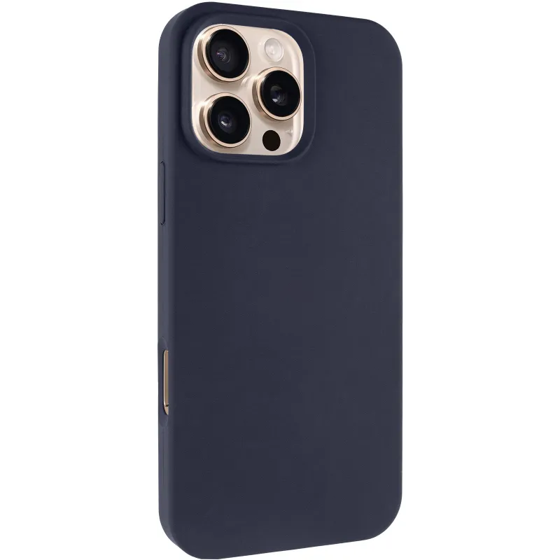 Чехол Silk Full Protective (AA) NO LOGO для Apple iPhone 16 Pro Max – Темно-синий / Midnight blue. Фото 2 из 12
