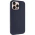 Чохол з закритим низом Silicone Case на Apple iPhone 16 Pro Max – Темно-синій / Midnight blue. Фото 2 з 13