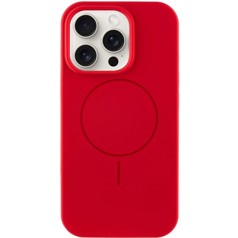 Чохол Silicone Armor Max no logo with MagSafe для Apple iPhone 15 Pro (6.1") – Червоний / Red. Фото 1 з 1