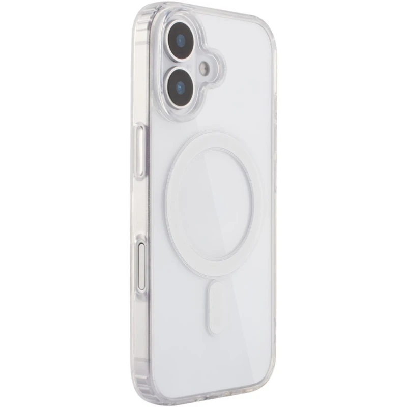 Чехол TPU Crystal Case with Magnetic Fit для Apple iPhone 16 – Clear. Фото 3 из 19