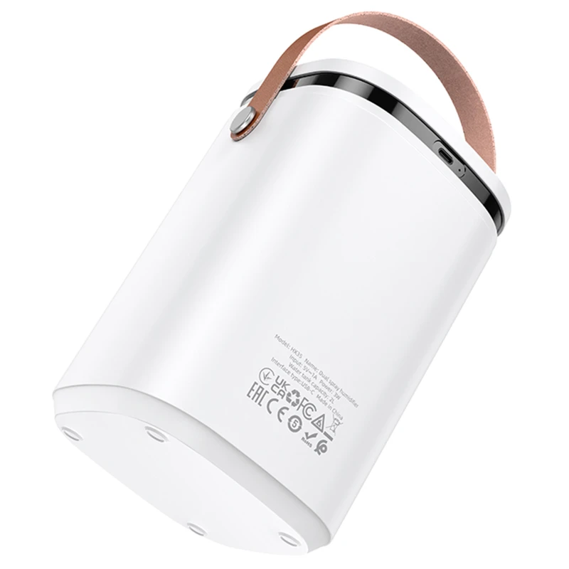 Увлажнитель воздуха Hoco HX35 Mist 2L double spray – White. Фото 4 из 6