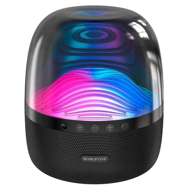 

Bluetooth-колонка Borofone BP8 Glazed colorful luminous (Черный), Чорний