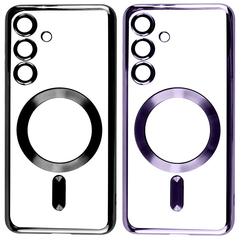 Хромовий TPU чохол з MagSafe на Samsung Galaxy S23 FE фото 1 з 3