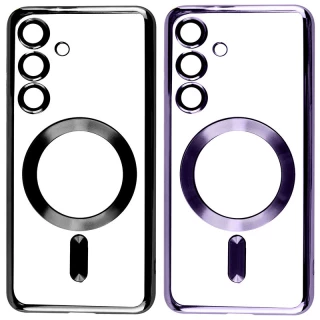 Хромовый TPU чехол с MagSafe для Samsung Galaxy S23 FE фото 1 Хромовый TPU чехол с MagSafe для Samsung Galaxy S23 FE фото 1 из 3