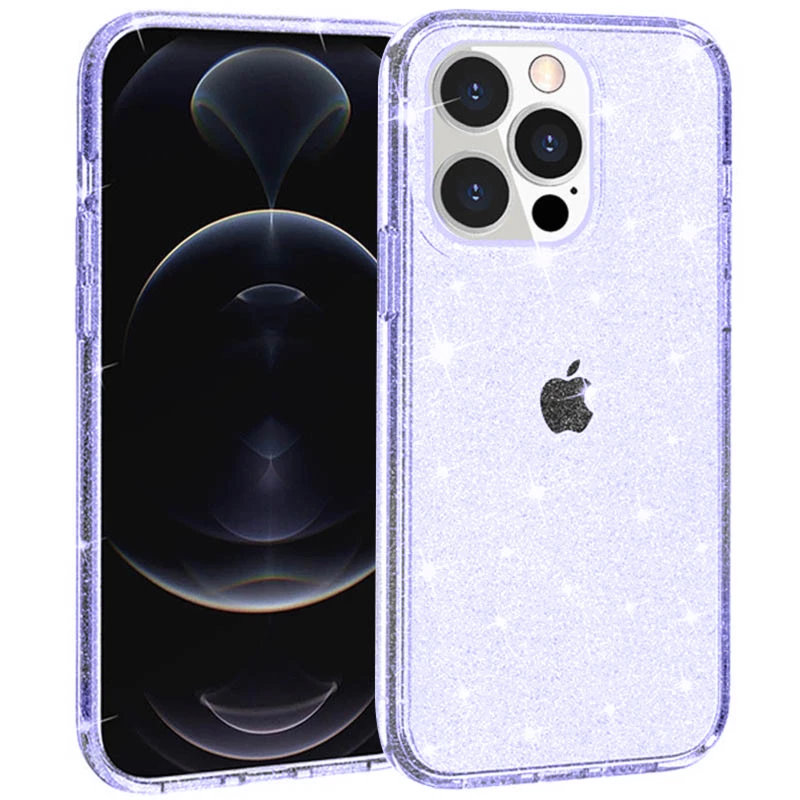 Блестящий силиконовый чехол на Apple iPhone 17 Pro (6.3") – Purple. Фото 1 из 5