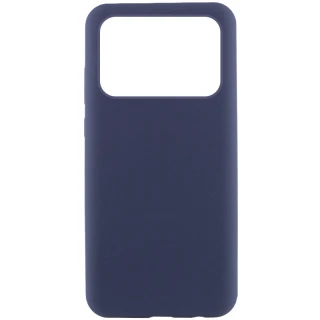 Чехол Silicone Case Lakshmi Premium на Xiaomi Poco X6 — Темно-синий / Midnight blue