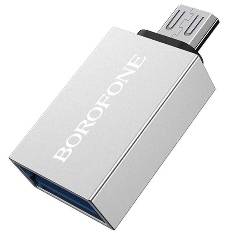 

Перехідник Borofone BV2 OTG to MicroUSB