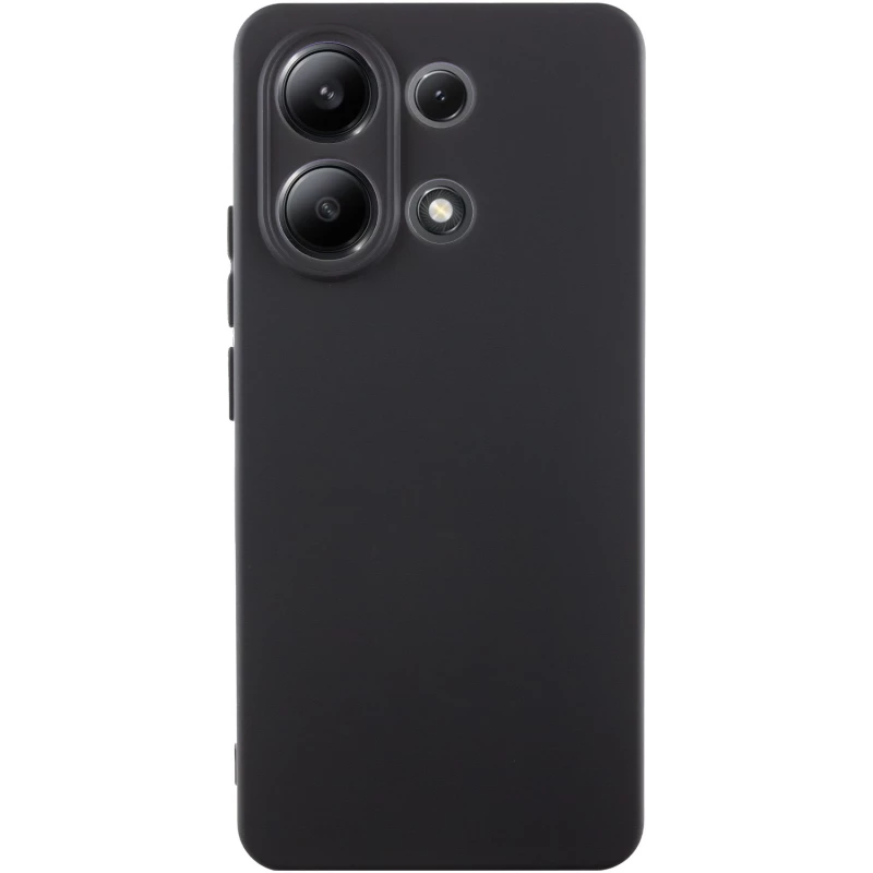 Чохол Silicone Case Lakshmi Plus з закритою камерою на Xiaomi Redmi Note 13 4G – Чорний / Black. Фото 2 з 9