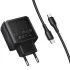 МЗП Hoco C158A Upgrade PD45W (1USB-A/1C) + кабель Type-C to Type-C – Black. Фото 6 з 6