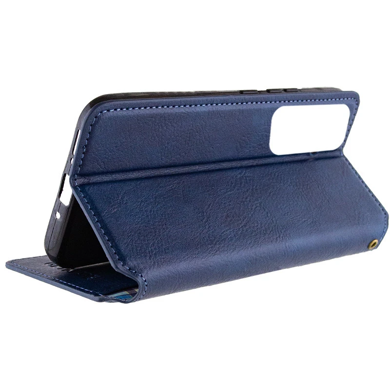 Чехол книжка GETMAN Cubic для Samsung Galaxy M35 – Синий. Фото 10 из 12