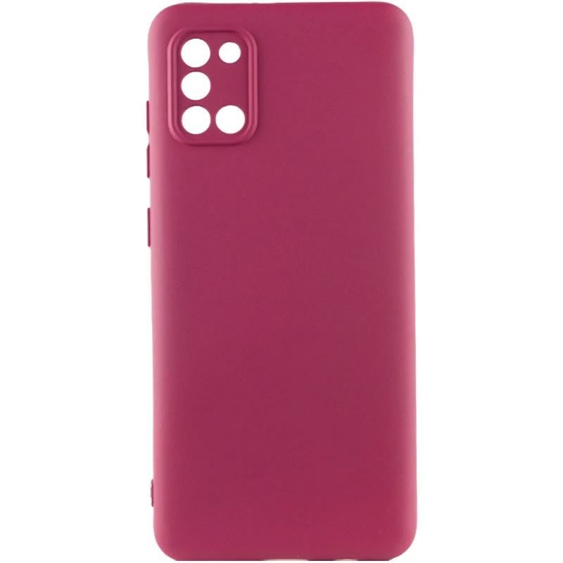 Кольоровий силіконовий чохол GETMAN із закритою камерою для Infinix Smart 10 – Бордовий / Marsala. Фото 1 з 1