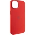 Чехол Silicone Case с металлическими кнопками для Apple iPhone 14 (6.1") – Красный / Red. Фото 2 из 9