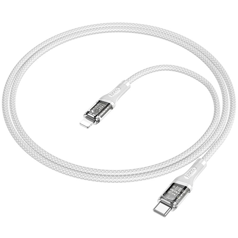 Дата кабель Hoco U111 Discovery Edition Type-C to Lightning 20W (1.2m) – Grey. Фото 3 из 4