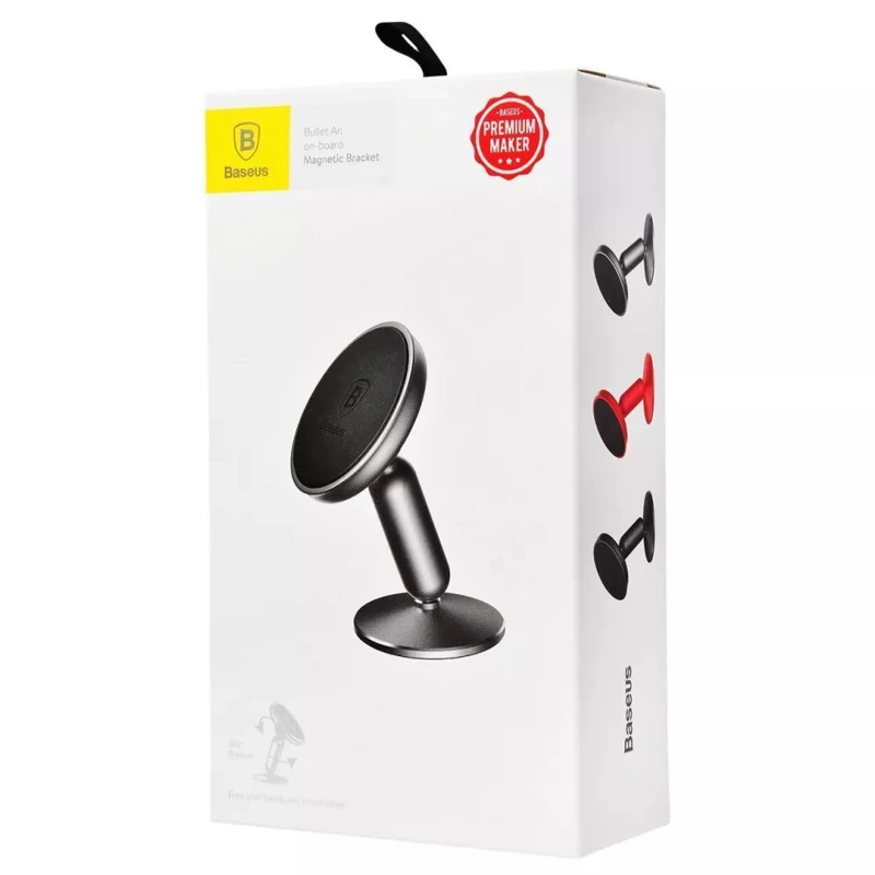 Автодержатель Baseus Bullet An On-Board Magnetic Bracket – Черный. Фото 2 из 7