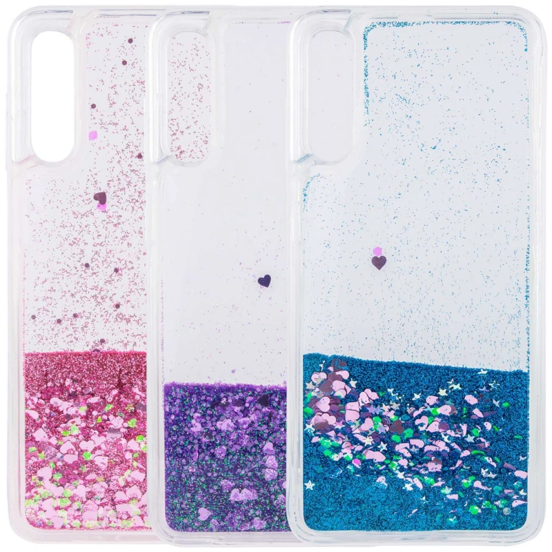 

Чохол Liquid hearts з блискітками, що переливаються, на Samsung Galaxy A50 (A505F) / A50s / A30s