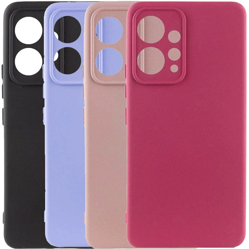 Кольоровий силіконовий чохол GETMAN із закритою камерою для Xiaomi Redmi Note 12 4G фото 2 з 2
