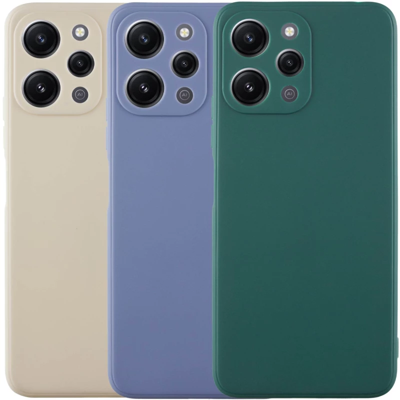 Цветной силиконовый чехол с защитой камеры для Xiaomi Redmi 12 фото 2 из 2