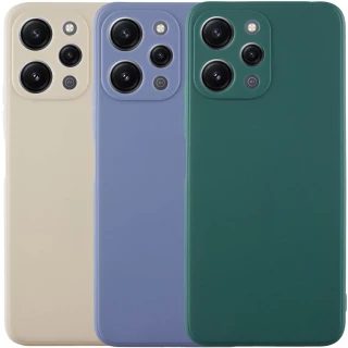 Цветной силиконовый чехол с защитой камеры для Xiaomi Redmi 12 фото 1 из 2
