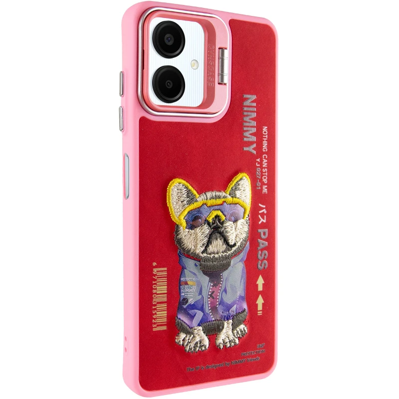 TPU+PC чохол з тваринами для Samsung Galaxy A06 – Pink Dog. Фото 2 з 16