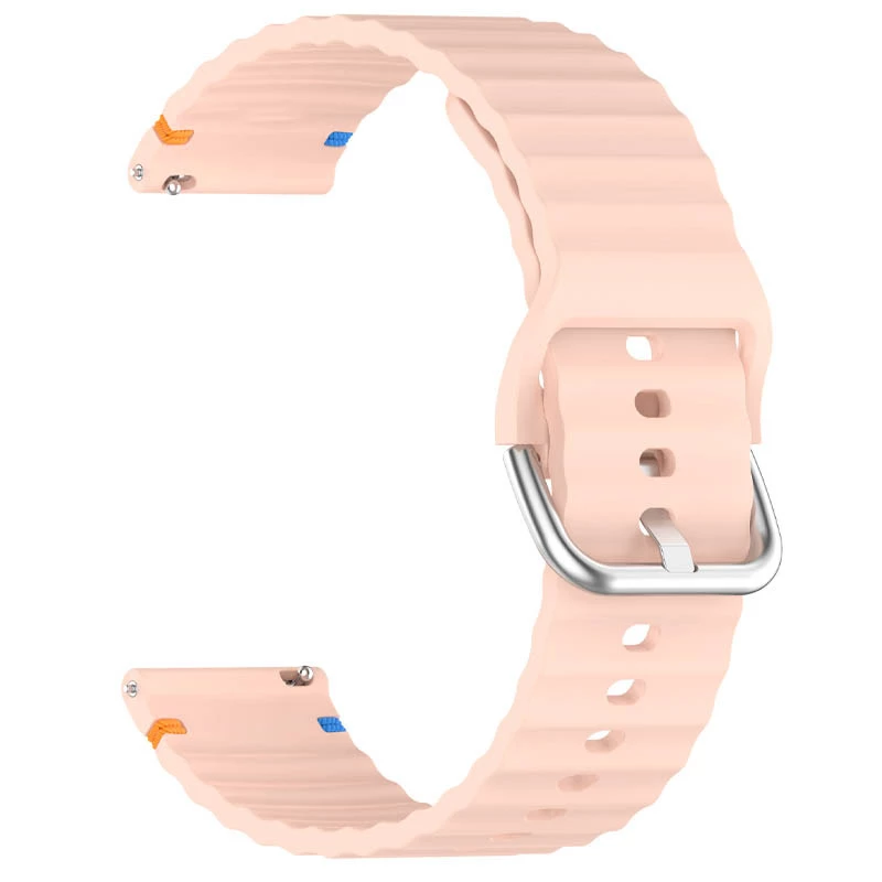 Силіконовий ремінець Wavy для Smart Watch 22mm – Light Pink. Фото 2 з 2
