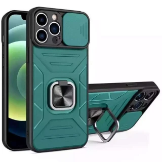 Противоударный чехол Flash со шторкой для камеры и кольцом для Xiaomi Poco X4 Pro 5G фото 1 из 1