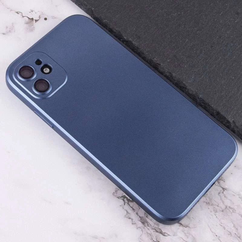 Ультратонкий силіконовий TPU  чохол Serene на Apple iPhone 12 (6.1") – Blue. Фото 3 з 3