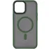 TPU+PC чохол Metal Buttons with Magnetic Fit для Apple iPhone 15 Pro Max (6.7") – Зелений / Dark Green. Фото 1 з 7