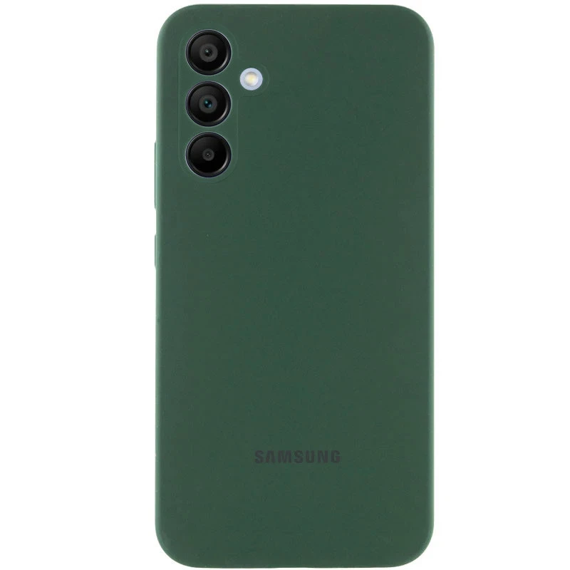 Чехол Silicone Case Lakshmi Premium L с закрытой камерой для Samsung Galaxy A36 5G – Зеленый / Cyprus Green. Фото 2 из 3