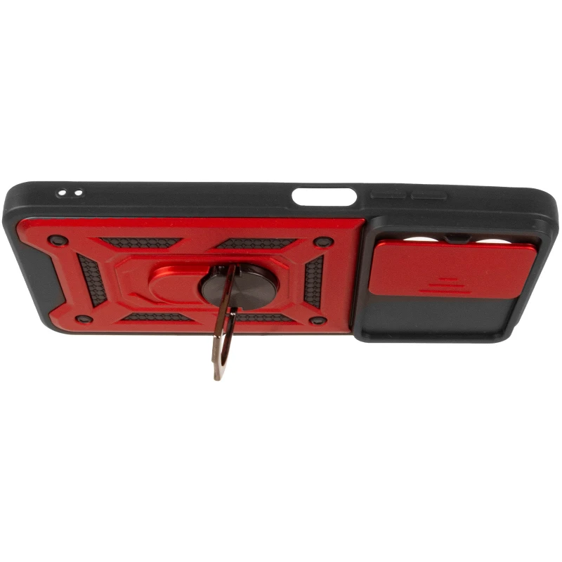Ударопрочный чехол Ummi Camshield Serge Ring (in box) для Xiaomi Poco C71 – Красный / Red. Фото 5 из 7