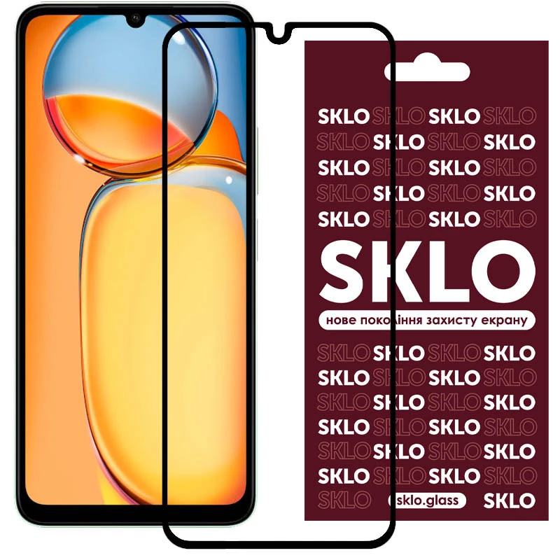 

Захисне скло SKLO 3D Xiaomi Redmi 13C (Чорний)