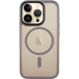 TPU+PC чехол Metal Buttons with Magnetic Fit для Apple iPhone 16 Pro — Серый / Grey