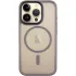 TPU+PC чохол Metal Buttons with Magnetic Fit для Apple iPhone 16 Pro – Сірий / Grey. Фото 1 з 6