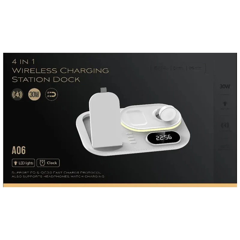 БЗП + годинник A06 4in1 – White. Фото 6 з 6