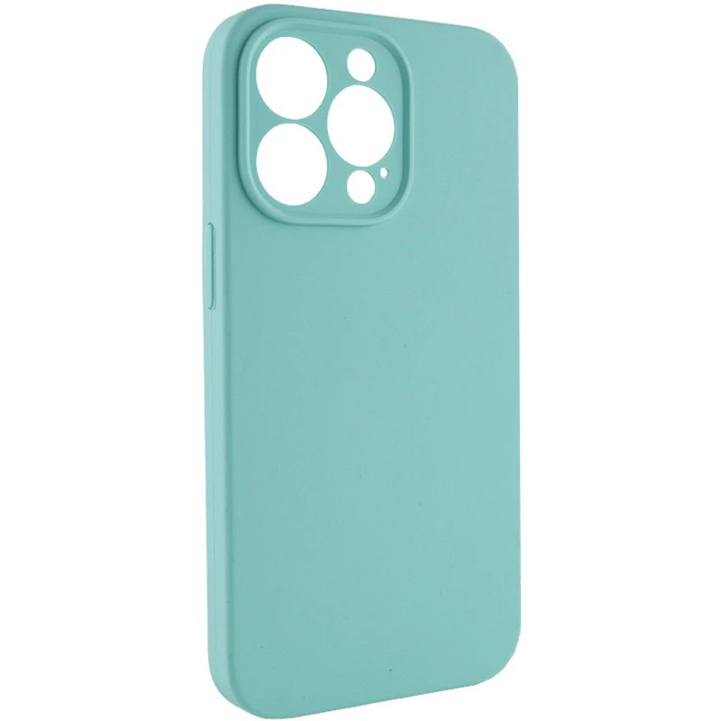 Чехол Silk Full Camera Protective (AA) NO LOGO для Apple iPhone 15 Pro (6.1") – Бирюзовый / Marine Green. Фото 2 из 4
