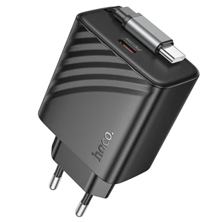 МЗП Hoco N57 Full PD20W with retractable cable Type-C (2USB-C) фото 1 з 5