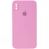 Чохол Silicone Case Square з захистом камери на Apple iPhone XS (5.8") – Рожевий / Light pink. Фото 1 з 3