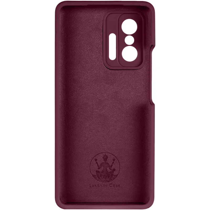 Чохол Silicone Case Lakshmi Premium із закритою камерою для Xiaomi 11T / 11T Pro – Бордовий / Plum. Фото 4 з 6