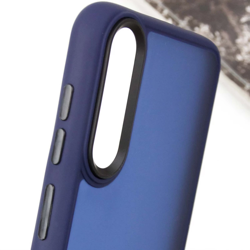 Чохол TPU+PC Lyon Frosted на Samsung Galaxy A50 (A505F) / A50s / A30s – Синій / Navy Blue. Фото 9 з 12