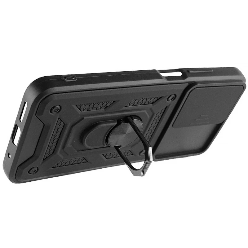 Удароміцний чохол Ummi Camshield Serge Ring (in box) для Xiaomi Poco X4 GT – Чорний / Black. Фото 3 з 3