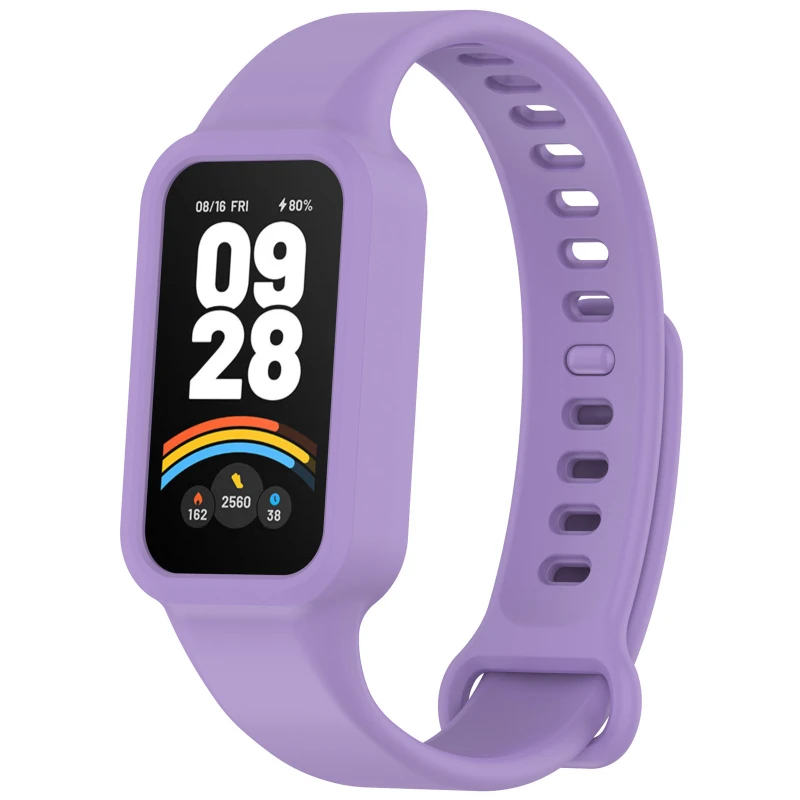 Силиконовый ремешок для Xiaomi Mi Smart Band 9 Active – Elegant purple. Фото 1 из 2