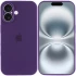 Чехол Silicone Case с защитой камеры для Apple iPhone 16 – Фиолетовый / Amethyst. Фото 2 из 6