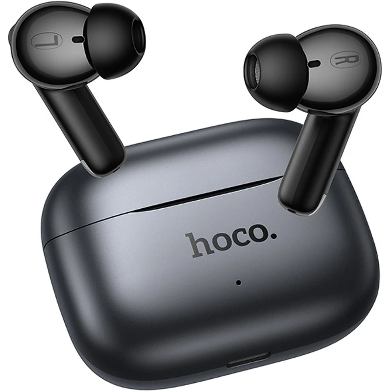 Бездротові TWS навушники Hoco EQ27 Fun ANC+ENC+smart AI translation – Metal gray. Фото 5 з 5