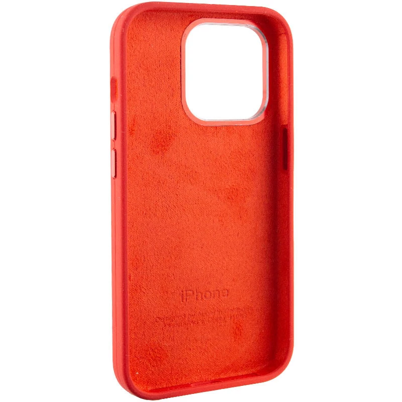 Чохол Silicone Case з металевими кнопками на Apple iPhone 14 Pro (6.1") – Червоний / Red. Фото 7 з 9