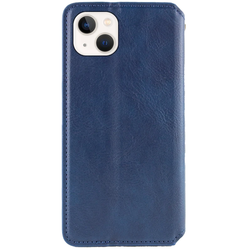 Чехол книжка GETMAN Cubic для Apple iPhone 13 (6.1") – Синий. Фото 2 из 4