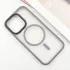 TPU+PC чохол Metal Buttons with Magnetic Fit для Apple iPhone 16 Pro – Сірий / Grey. Фото 2 з 6