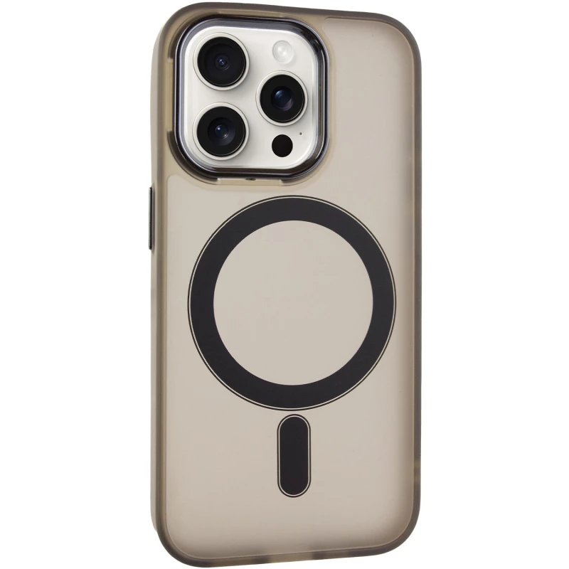 Кольоровий TPU+PC з MagSafe на Apple iPhone 12 Pro Max (6.7") – Dark Gray. Фото 3 з 11