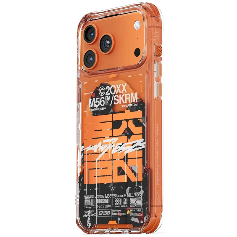PC чехол Skinarma SKRM X M56 with MagCharge для Apple iPhone 17 Pro Max (6.9") – Orange. Фото 4 из 5