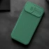 Карбована накладка Nillkin Pro зі шторкою для камери на Apple iPhone 15 (6.1") – Deep Green. Фото 6 з 6